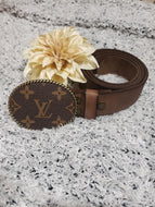 UPCYCLED LV Buckle Belt