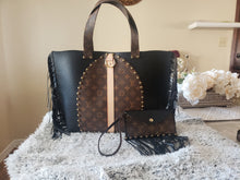 Load image into Gallery viewer, LV Repurposed Upcycled Tote with Wristlet
